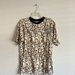 A$AP ROCKY x PUMA Men's Snake Skin Tee, size SMALL, NEVER WORN ($75 orig price)